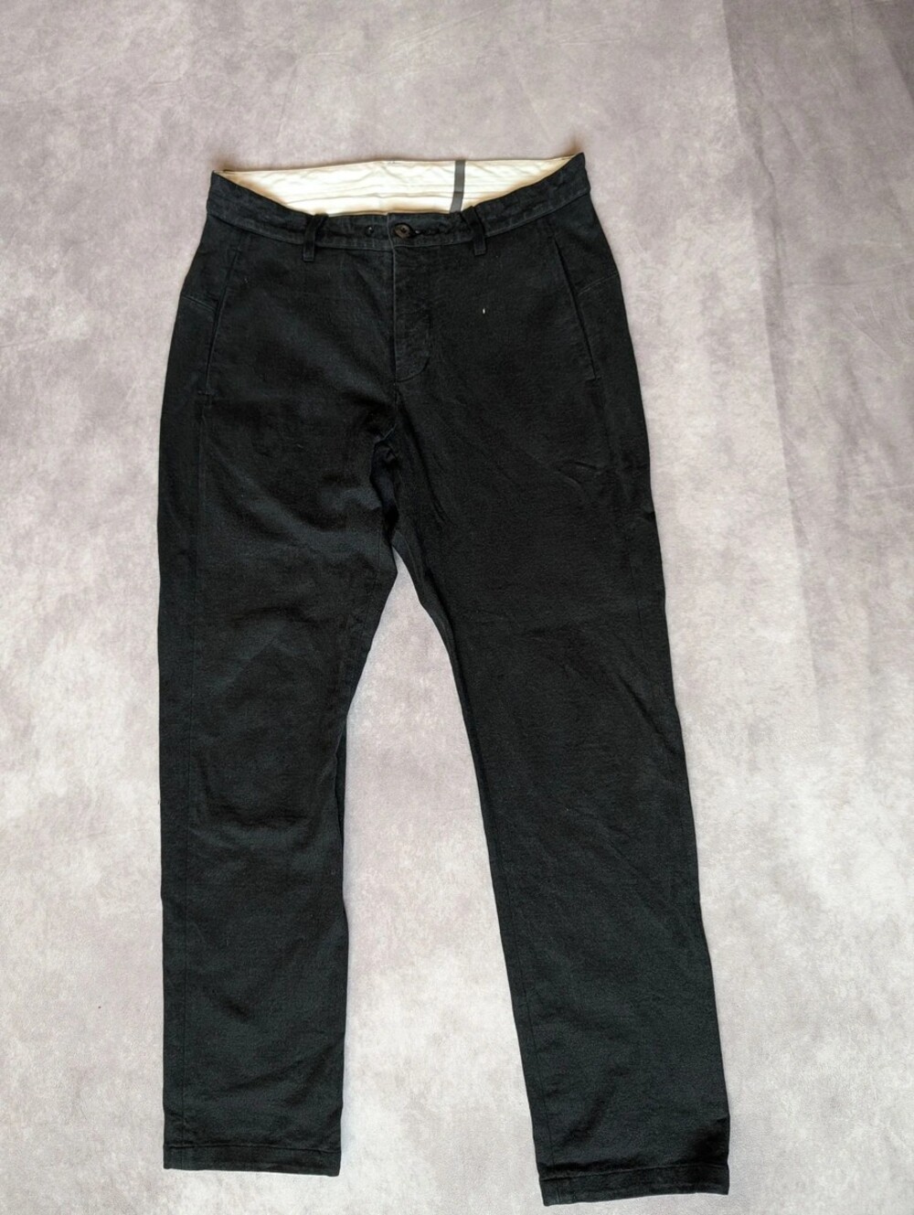 thick linen stretch pants
